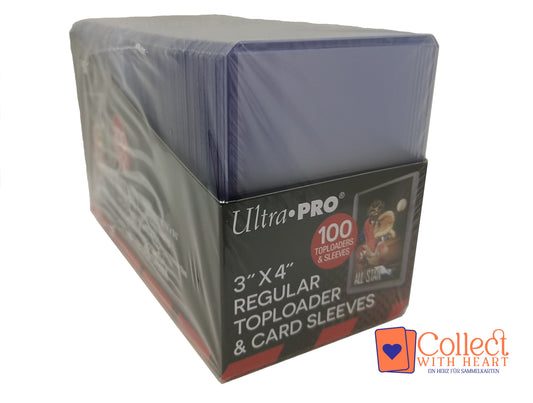 Toploader u. Sleeves 100x Regular Pokémon YuGiOh! Sammeln Kartenhülle Ultra Pro